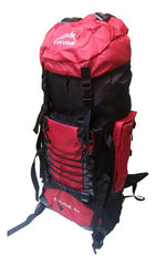 Mochila Para Camping Trekking Outdoor Tm Roja De 90lts Color Rojo Diseño De La Tela Liso