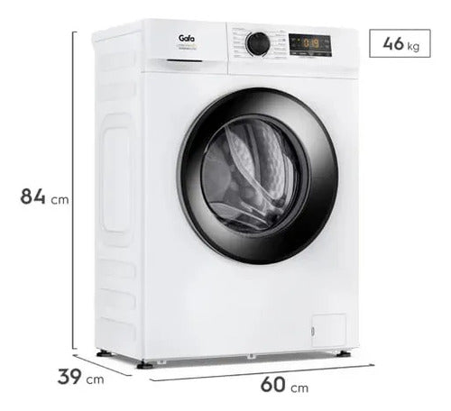 Lavarropas Carga Frontal Lfg06w Gafa 6kg Blanco Inverter Blanco