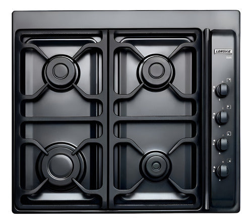 Anafe De Empotrar A Gas Longvie A6600gf Grafito Grafito