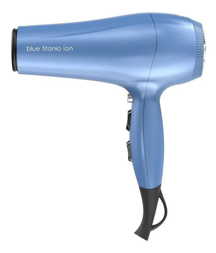 Secador De Cabello Gama Mistral Blue Titanium St 2200w Color Azul