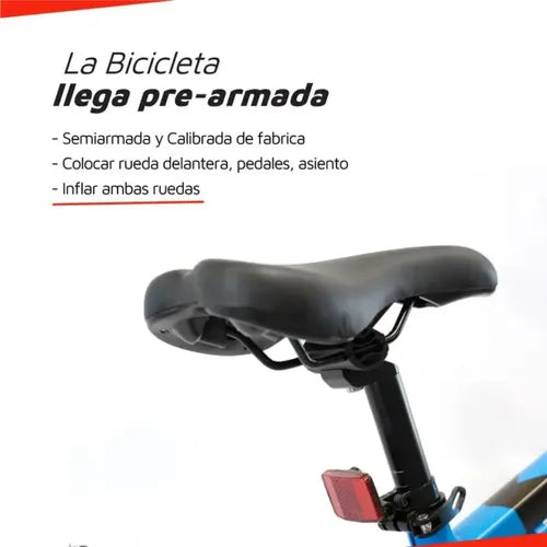 Bicicleta Rodado 29 Randers Bke-2129-le Aluminio Azul Negro Azul/negro M