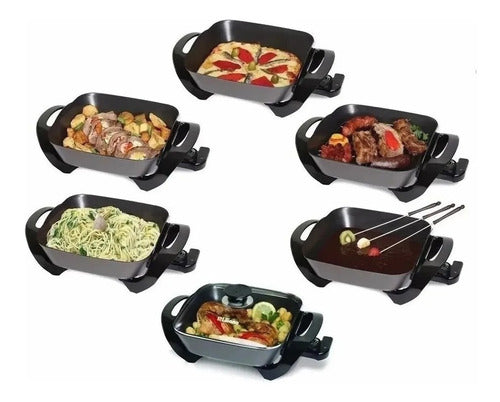 Paellera Westinghouse Wh-pa1400dec01 1400w Negra Color Negro