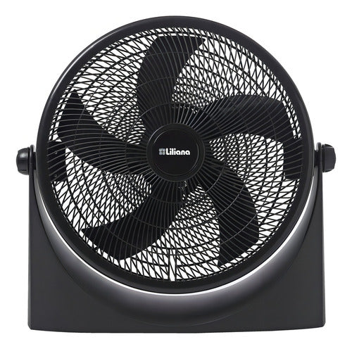 Ventilador De Pared Y De Piso Liliana Vtf16p Turbo Con 5 Palas Color Negro Estructura Color Negro, 40.64cm De Diámetro