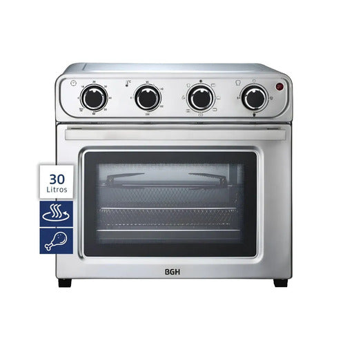 Bgh Horno Eléctrico Bhe30fx25t Air Fryer Convección Grill 1600w 30l Plateado