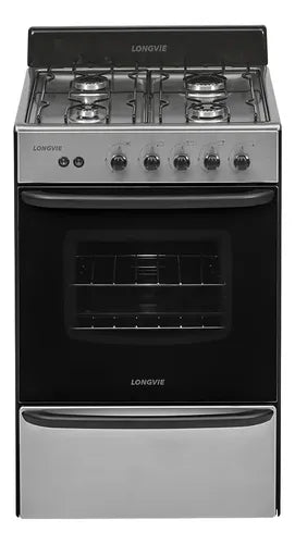 Cocina Longvie Standard12331x Color Acero Inoxidable Con Puerta Con Visor