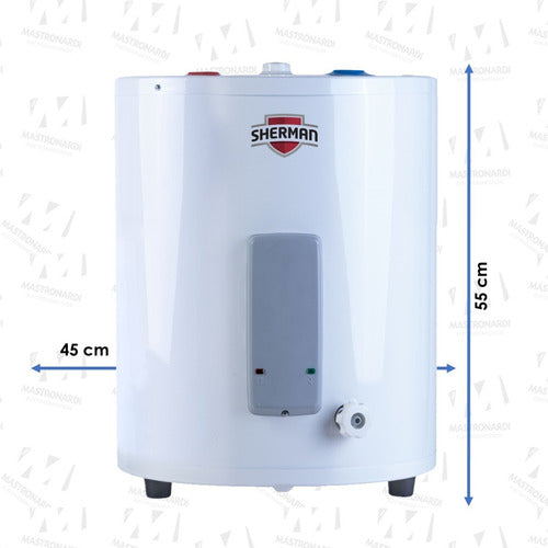 Termotanque Eléctrico Sherman Tepc055 Blanco 55l