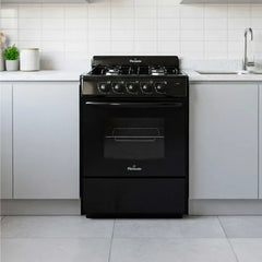 Cocina Multigas 4 Hornallas 56cm Florencia 5507 Negro