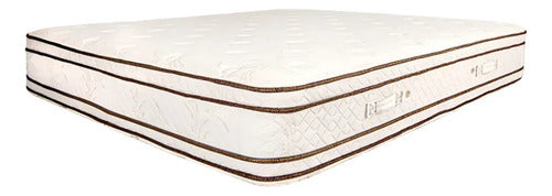 Colchón Resortes Cannon Sublime Euro Pillow King 200x180x35 Blanco