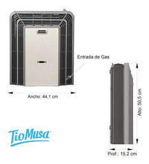 Calefactor Eskabe Titanio Miniconvex 5000 Kcal Cava