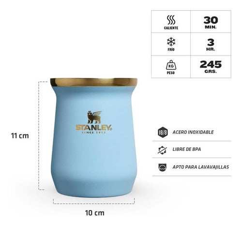 Mate De 236ml Messi X Stanley 1913 Goat Azul Messi