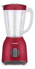 Licuadora De Vaso Sansei 1.5l 500w 2 Velocidades Rojo