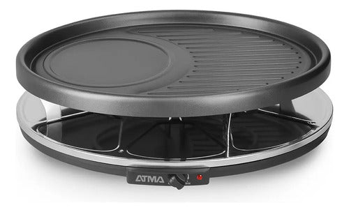 Racletera Atma Ra918p Para 8 Personas Negro