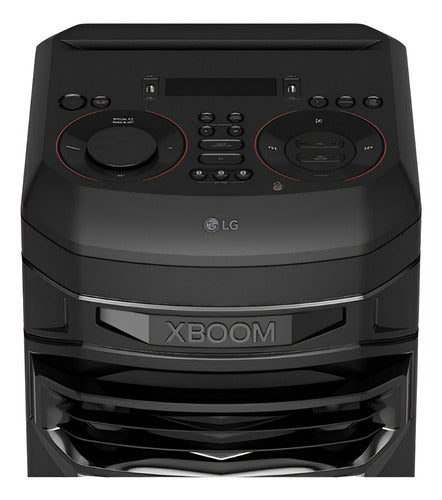 Torre Sonido LG Xboom Rnc7 1000w Rms Karaoke Star Dj App Cs Color Negro