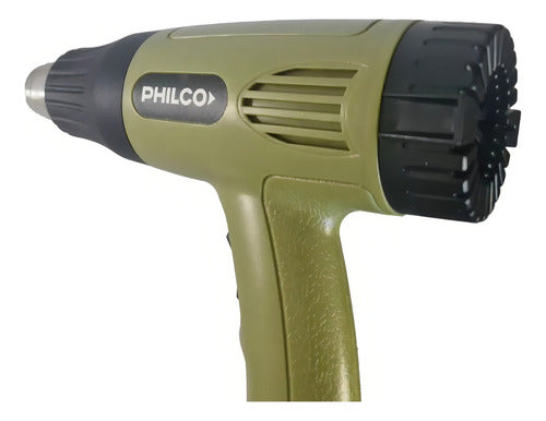 Pistola Aire Caliente Philco Pa2001 2000w 600°c Verde 2 Vel