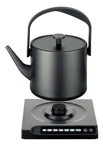 Pava Eléctrica Atma Digital 0.5 Litros Con Corte Automático Acero Inoxidable Negro