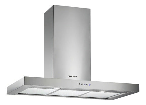 Campana Spar Stilo 6351-030 90cm Inox Motor Potenc Color Plateado