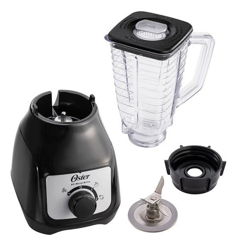 Licuadora Oster Blstkap Pica Hielo Acople Metálico 1.25l Negra 550w Color Negro