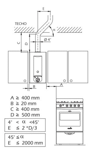 Calefón De Gas Natural Volcan 315kav De 14l Blanco Gn