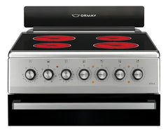 Cocina Electrica Ormay Ultra-acero Vitroceramico 4 Hornallas Acero