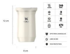 Mate Térmico Stanley Slim Tereré 200 Ml Color Cream Gloss