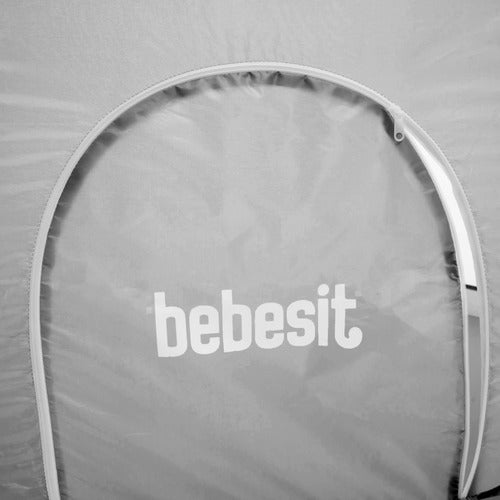 Corralito Hexagonal Estructura De Caño Bebesit 2119-a Gris Liso