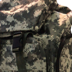 Mochila Camping Trekking Outdoor Camuflada De 70lts Tio Musa Verde Oscuro