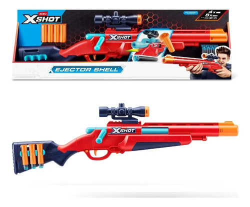 Rifle Lanza Dardos Zuru X-shot Excel Ejector Shell 7965 Rojo