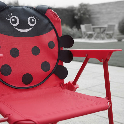 Silla Reposera Infantil Niños 1 Posicion Vaquita San Antonio Rojo