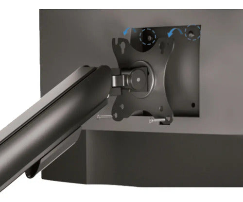 Soporte Escritorio Para Monitor Onebox Ultra Resist 17 A 32 Color Negro