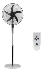 Ventilador De Pie Kanjihome Control Remoto 20 95w 1,60 M Cantidad De Aspas 5 Color De La Estructura Plateado Color De Las Aspas Negro Diámetro 20 Frecuencia 50hz 60hz Material De Las Aspas Plástico