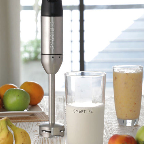 Mixer Smartlife 5010 Minipimer Licuadora 800w Color Plata