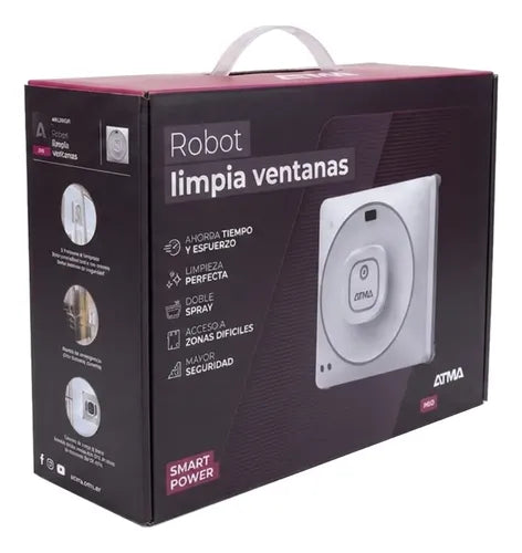 Robot Limpia Ventanas Atma Arlv306pi 3 Patrones De Limpieza