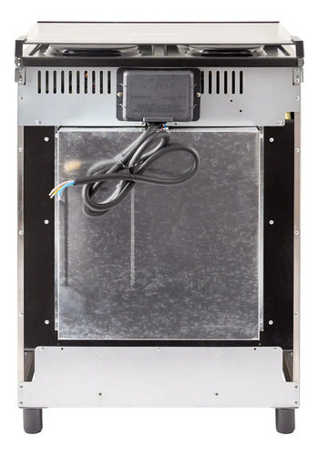 Cocina Electrica Telefunken Ekxl01v Inox 60cm Luz Horno Plateado