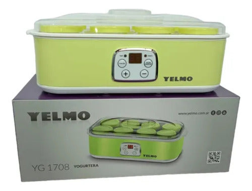 Yogurtera Yelmo Yg1708 Verde Fábrica De Yogur 1,4l 8 Jarras Verde Claro