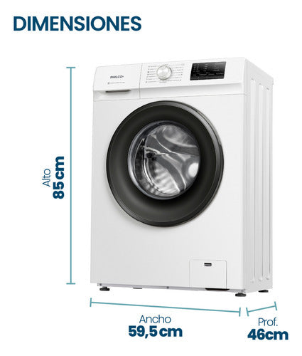 Lavarropa Philco Phlf65102 Tecnología Snowflake Drum Carga Frontal 6.5 Kg. Centrifugado 800 Rpm Blanco