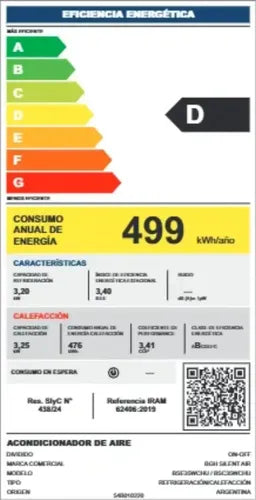 Bgh Silent Air Bs35wchu Blanco