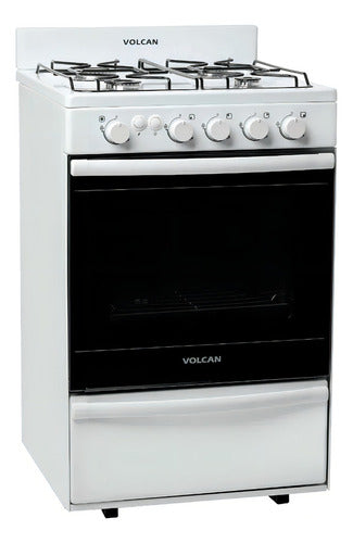 Cocina 87643vm 55cm 4 Hornallas Bl. Volcan Color Blanco Tipo De Conexión Multigas