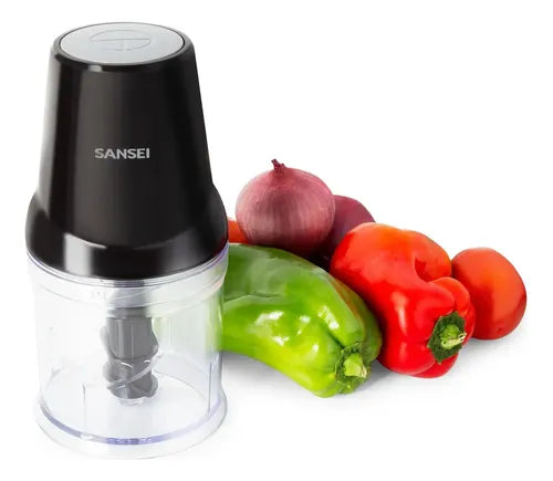 Picador De Alimentos Sansei Pi24b0sp Varilla Inoxidable 400w Negro