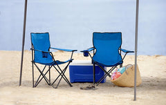 Silla Director Plegable Camping Bj-1803 Azul Porta Vaso Comodidad