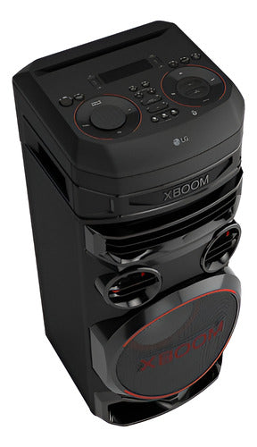 Torre Sonido LG Xboom Rnc7 1000w Rms Karaoke Star Dj App Cs Color Negro