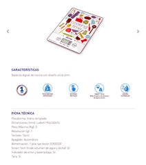 Balanza Digital De Cocina Con Diseño Ultra Slim Silfab Bc300 Capacidad Máxima 3 Kg