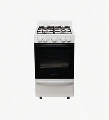 Cocina A Gas Orbis 4 Hornallas Blanca 50cm Visor Multigas Blanco