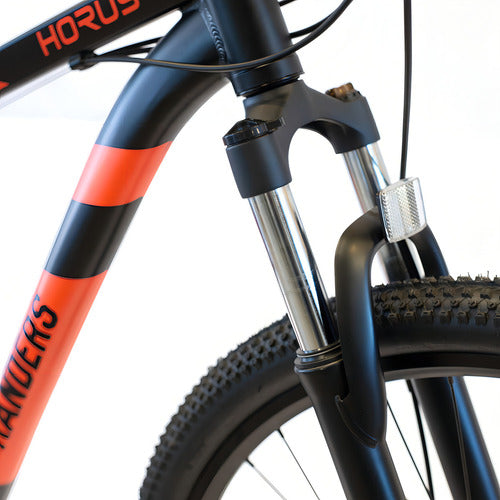 Bicicleta Mountain Bike Mtb Randers Mms Bke-2129 Rodado 29 L Color Negro Y Rojo