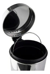 Cesto Tacho De Basura Acero Inoxidable Balde Extraible 5l Ct Color Gris