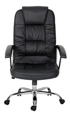 Silla Escritorio Tio Musa Oc-008 Gamer Ergonómica Negra Tapizado De Cuero Sintético