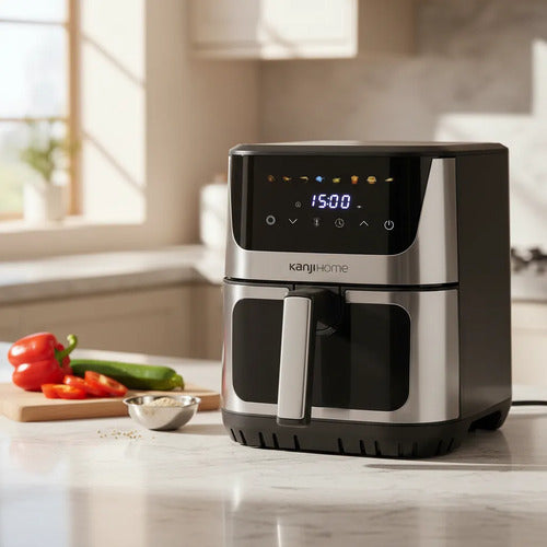 Freidora Aire Digital Kanji Kjhaf1704 Sin Aceite Airfryer Negro