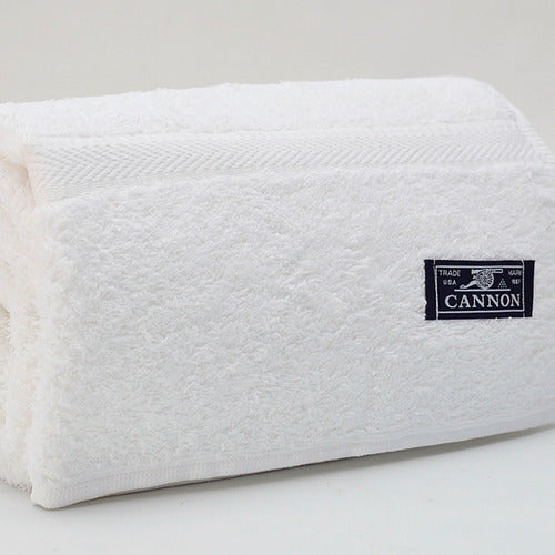 Set Juego De Toalla Toallón Cannon Absorbency 520g Blanco Lisa Blanco