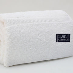 Set Juego De Toalla Toallón Cannon Absorbency 520g Blanco Lisa Blanco