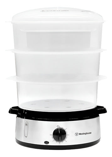 Vaporera Eléctrica Westinghouse Wh-fsp003 800w 9l 3 Niveles Blanco