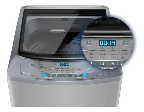 Lavarropas Electrolux Elac310s 10kg Premium Care Gris
